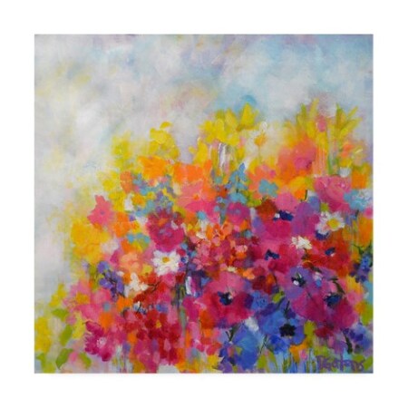Trademark Fine Art Pamela Gatens 'Garden at Millefiori' Canvas Art, 18x18 IC00751-C1818GG